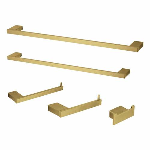 Kingston Brass BAHK6312478BB Metzinger 5-Piece Towel Bar Set, 18