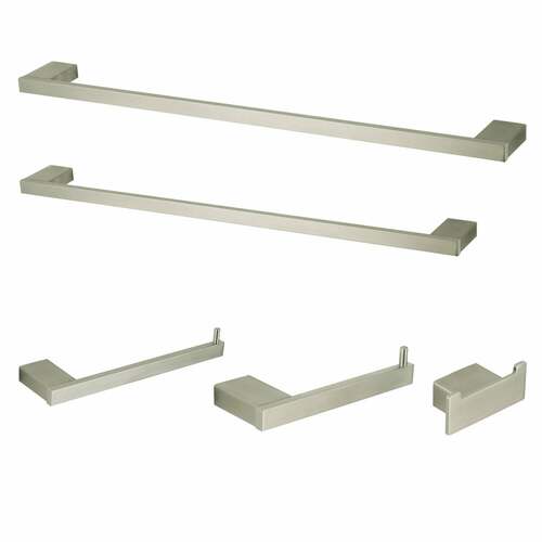 Kingston Brass BAHK6312478SN Metzinger 5-Piece Towel Bar Set, 18