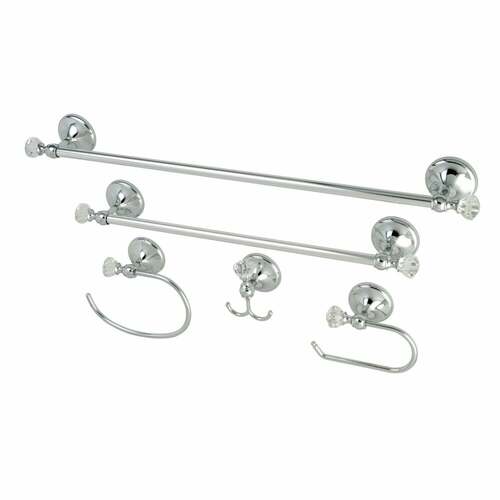 Kingston Brass BAHK71512478C Celebrity 5-Piece Towel Bar Set, 18