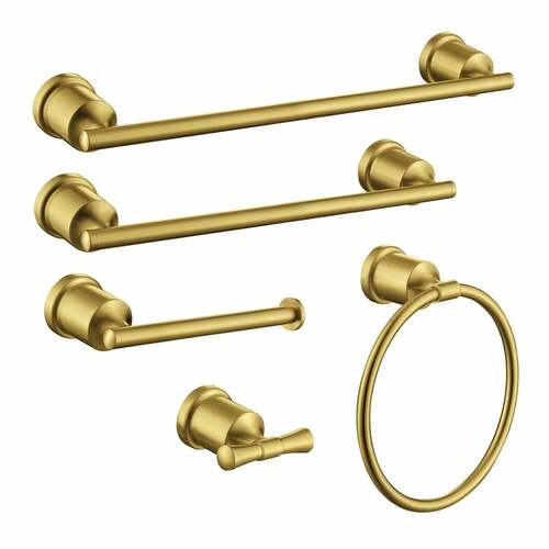 Kingston Brass BAHK9112478BB Mathsson 5-Piece Towel Bar Set, 18