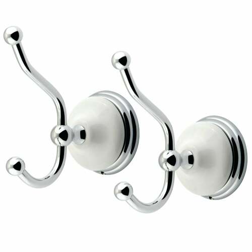 Kingston Brass BAK1117C Victorian 2-Piece Robe Hook in Polished Chrome