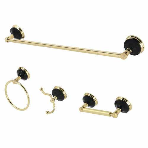Kingston Brass BAK9111478PB Water Onyx 4-Piece 24