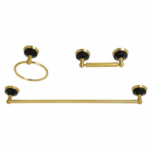 Kingston Brass BAK911148BB Water Onyx 3-Piece 24