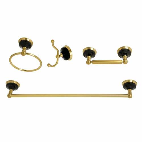 Kingston Brass BAK9112478BB Water Onyx 4-Piece 18