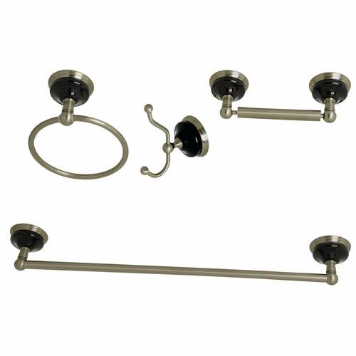 Kingston Brass BAK9112478BN Water Onyx 4-Piece 18
