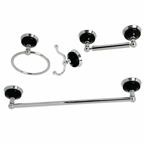 Kingston Brass BAK9112478C Water Onyx 4-Piece 18