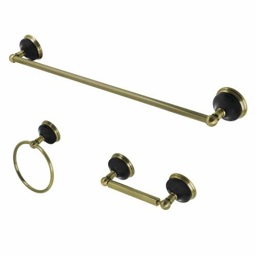 Kingston Brass BAK911248AB Water Onyx 3-Piece 18