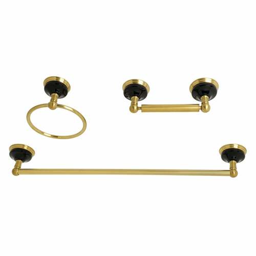 Kingston Brass BAK911248BB Water Onyx 3-Piece 18