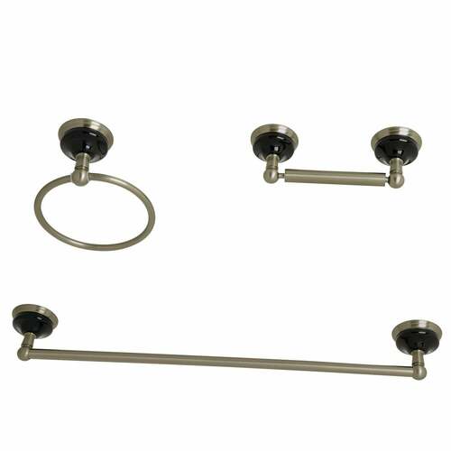 Kingston Brass BAK911248BN Water Onyx 3-Piece 18