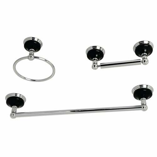 Kingston Brass BAK911248C Water Onyx 3-Piece 18