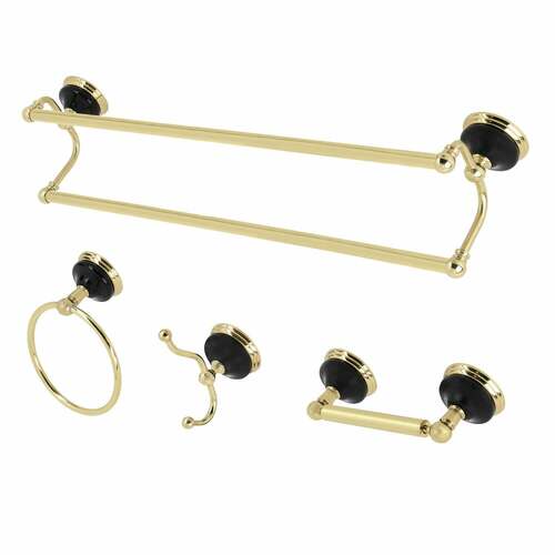 Kingston Brass BAK9113478PB Water Onyx 4-Piece 24