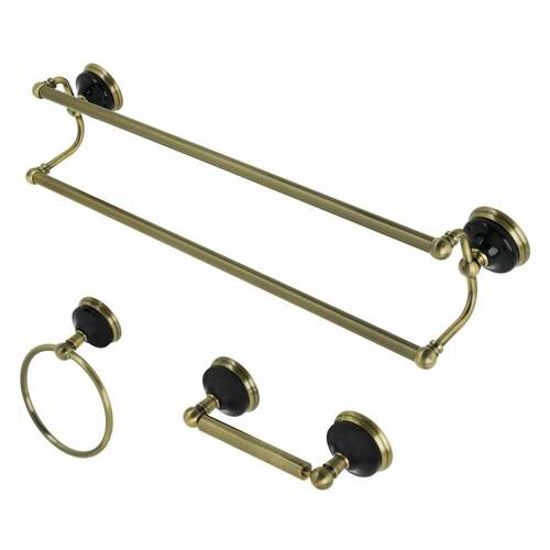 Kingston Brass BAK911348AB Water Onyx 3-Piece 24