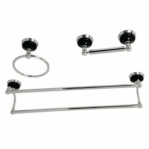 Kingston Brass BAK911348C Water Onyx 3-Piece 24