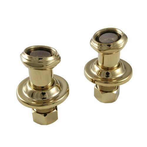 Kingston Brass CAU4102 Vintage Tub Mount Couplers - Polished Brass