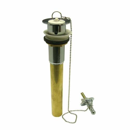 Kingston Brass CC1001 Vintage Pull-Out Bathroom Drain with Overflow, 20 Gauge, Polished Chrome