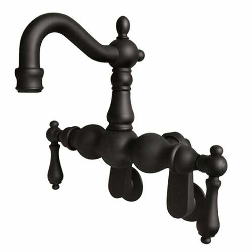 Kingston Brass CC1081T5 Vintage Adjustable Wall-Mount Tub Faucet, Oil Rubbed Bronze
