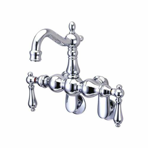 Kingston Brass CC1082T1 Vintage Adjustable Wall-Mount Tub Faucet, Polished Chrome