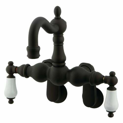 Kingston Brass CC1083T5 Vintage Adjustable Wall-Mount Tub Faucet, Oil Rubbed Bronze