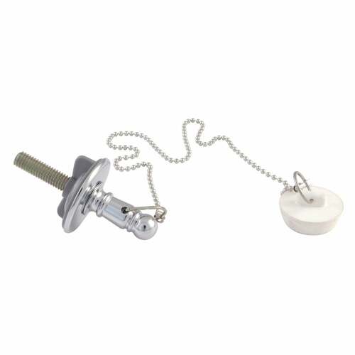 Kingston Brass CC1111 Rubber Stopper Chain for CC1001, Polished Chrome