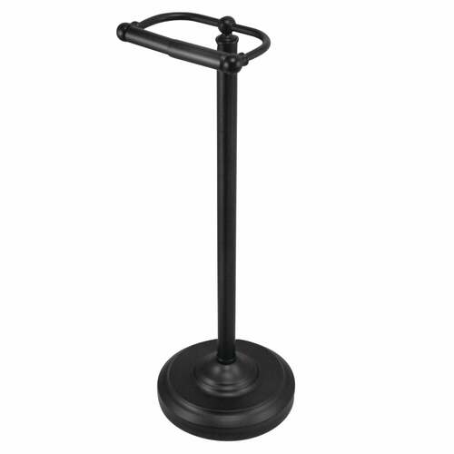 Kingston Brass CC2000 Matte Black Vintage Freestanding Toilet Paper Holder