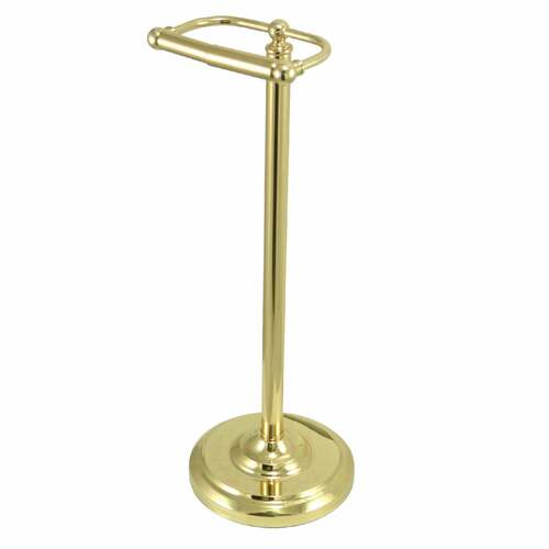 Kingston Brass CC2002 Vintage Freestanding Toilet Paper Holder in Polished Brass
