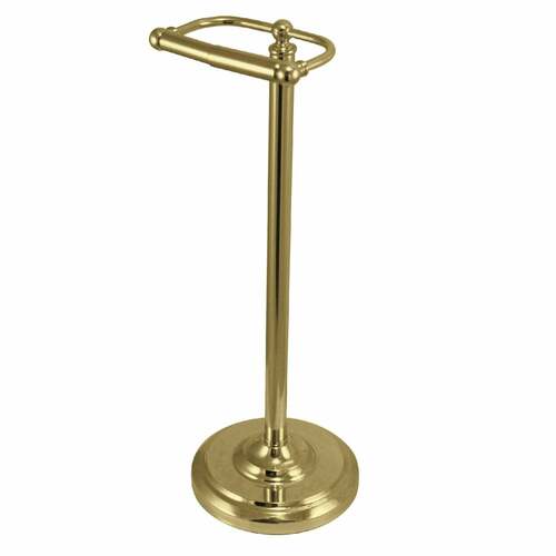 Kingston Brass CC2007 Vintage Freestanding Toilet Paper Holder in Brushed Brass