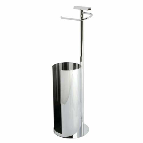 Kingston Brass CC2031 Continental Freestanding Toilet Paper Holder with Storage Phone Stand, Chrome