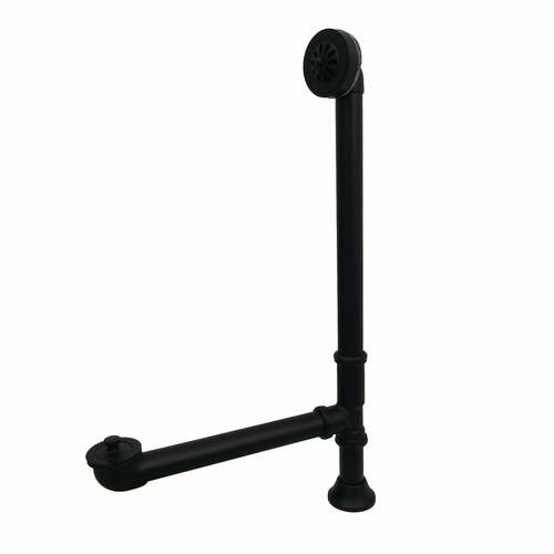 Kingston Brass CC2080 Matte Black Clawfoot Tub Waste Overflow Drain