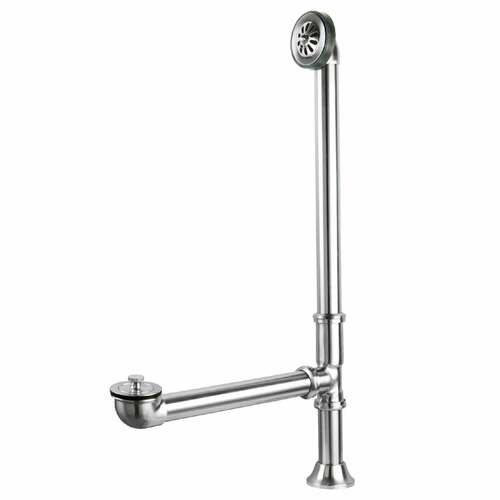 Kingston Brass CC2081 Polished Chrome Clawfoot Tub Waste Overflow Drain