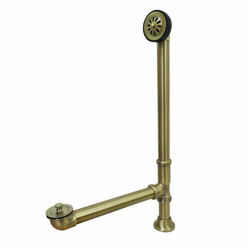 Kingston Brass CC2083 Antique Brass Clawfoot Tub Waste Overflow Drain