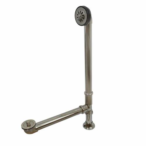 Kingston Brass CC2086 Polished Nickel Clawfoot Tub Waste Overflow Drain