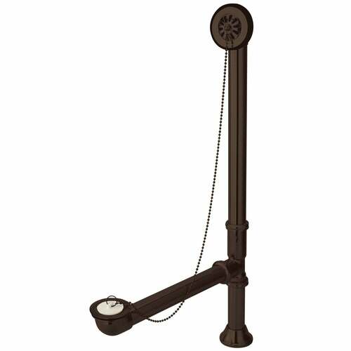 Kingston Brass CC2095 Clawfoot Tub Waste Overflow Drain, 20 Gauge, Oil Rubbed Bronze