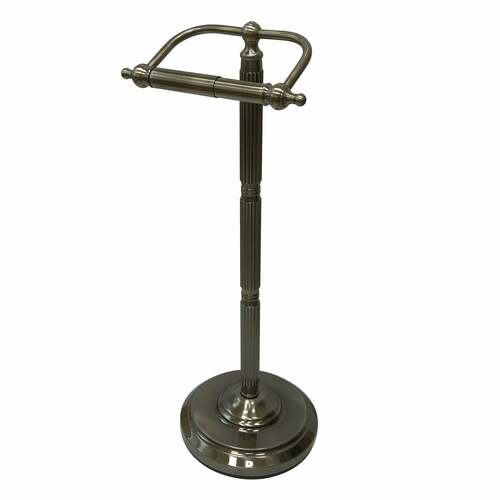 Kingston Brass CC2104 Georgian Freestanding Toilet Paper Holder - Black Stainless
