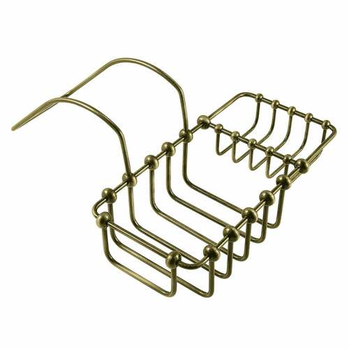 Kingston Brass CC2163 Antique Brass Clawfoot Tub Rim Soap Sponge Holder