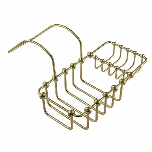Kingston Brass CC2167 Brushed Brass Clawfoot Tub Soap Sponge Holder