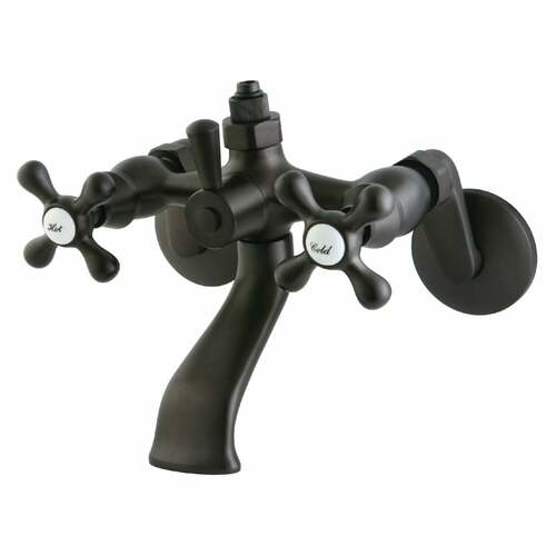 Kingston Brass CC2665 Vintage Wall-Mount Tub Faucet with Riser, Oil Rubbed Bronze