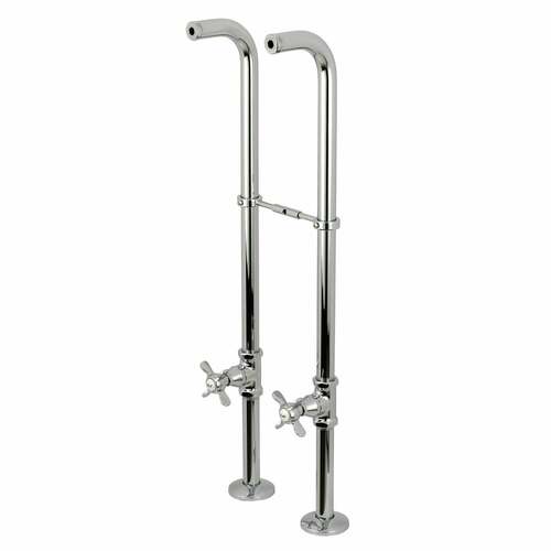 Kingston Brass CC266S1BEX Polished Chrome Freestanding Supply Line Package