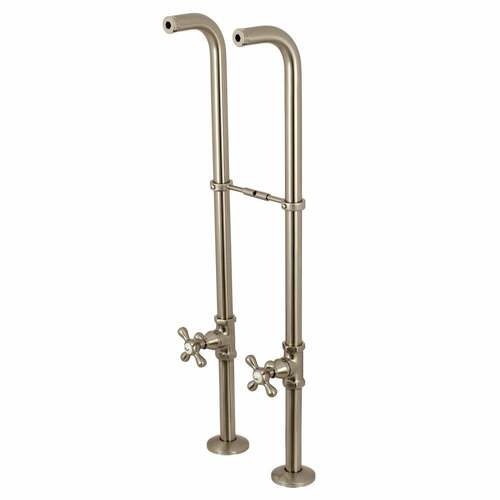 Kingston Brass CC266S8AX Brushed Nickel Freestanding Supply Line Package