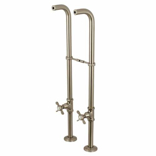 Kingston Brass CC266S8BEX Brushed Nickel Freestanding Supply Line Package