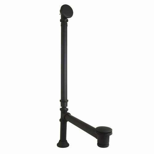 Kingston Brass CC2710 Vintage Double Swivel Toe Touch Waste Overflow, Polished Nickel
