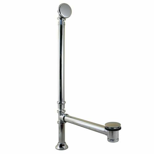 Kingston Brass CC2711 Vintage Double Swivel Toe Touch Waste Overflow, Polished Nickel