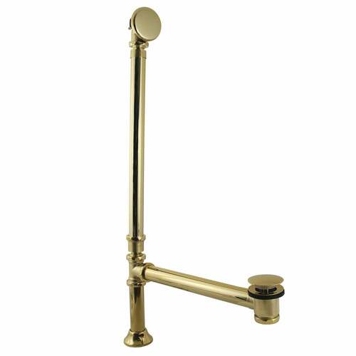 Kingston Brass CC2712 Vintage Double Swivel Toe Touch Waste Overflow, Polished Nickel