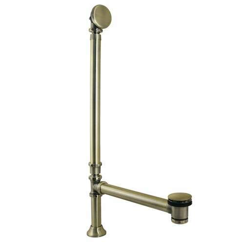 Kingston Brass CC2713 Vintage Double Swivel Toe Touch Waste Overflow, Polished Nickel