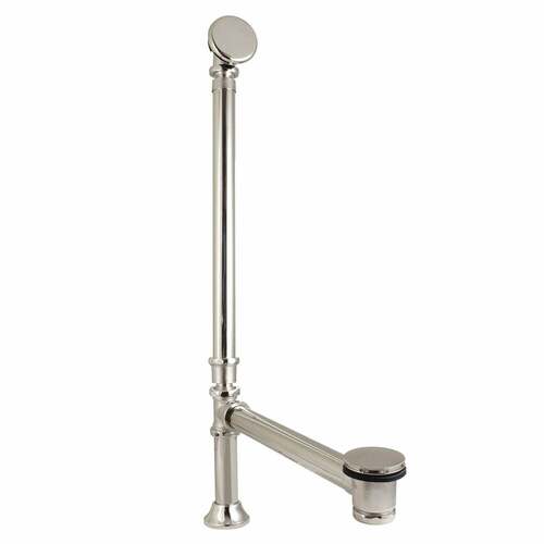 Kingston Brass CC2716 Vintage Double Swivel Toe Touch Waste Overflow, Polished Nickel