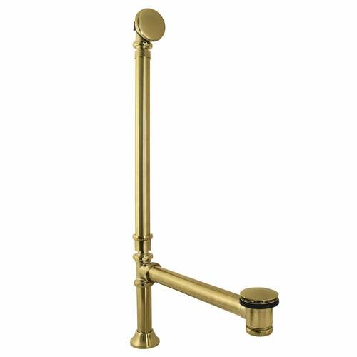 Kingston Brass CC2717 Vintage Double Swivel Toe Touch Waste Overflow, Polished Nickel
