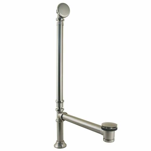 Kingston Brass CC2718 Vintage Double Swivel Toe Touch Waste Overflow, Polished Nickel