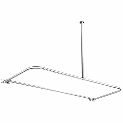 Kingston Brass CC3131 D-Type Polished Chrome Shower Rod