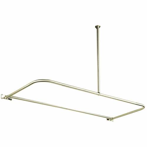 Kingston Brass CC3138 Brushed Nickel D-Type Shower Rod