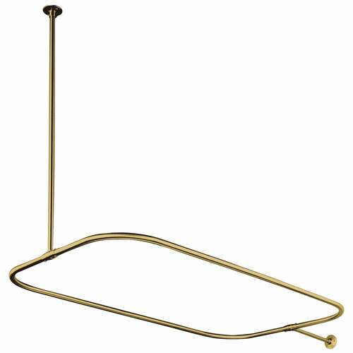 Kingston Brass CC3152 Polished Brass Rectangular Shower Rod