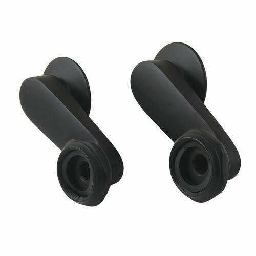 Kingston Brass CC3SE0 Vintage Wall Mount Tub Faucet with Swivel Riser Elbow Coupler, Matte Black